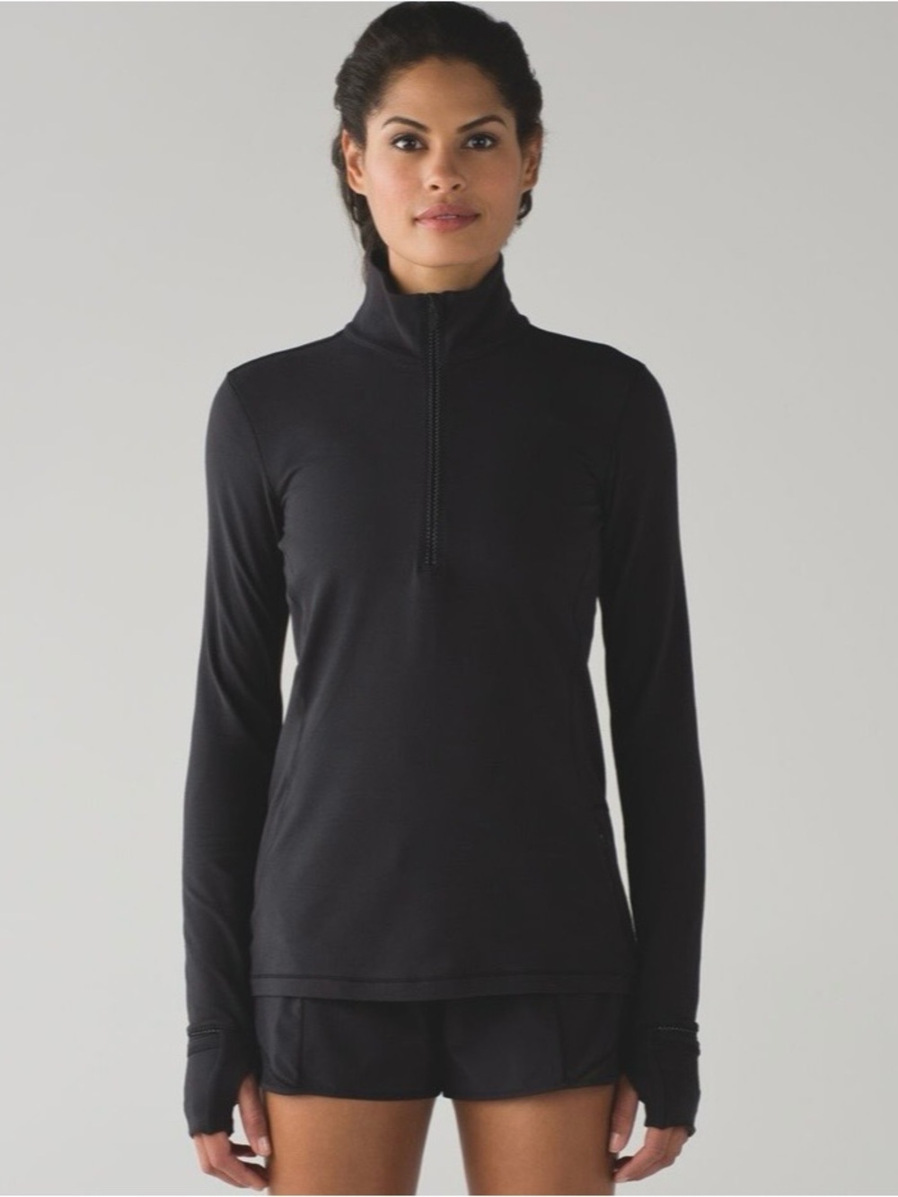 Lululemon Outrun 1/2 Zip Black